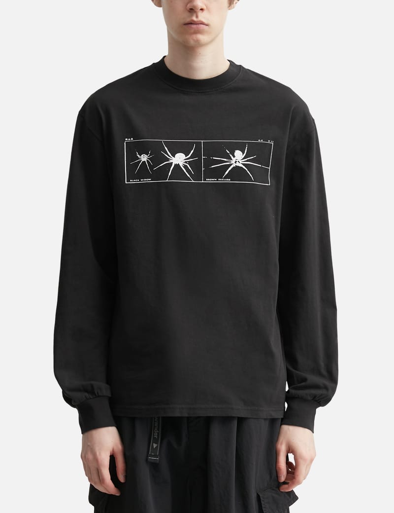 ROA ROA x and wander Garment-dyed Long Sleeve - Lightweight waffle