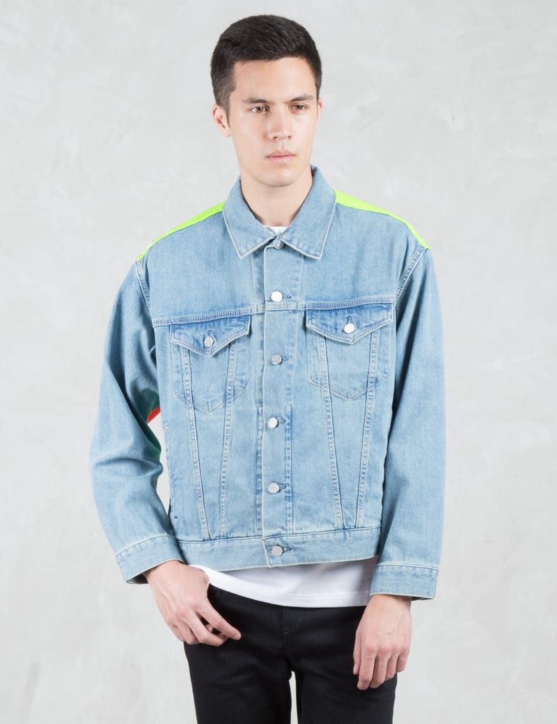Gジャン+デニムジャケット PHENOMENON - phenomenon denim docking string jacket PHENOMENON - Patched Back Panel Denim Jacket | HBX