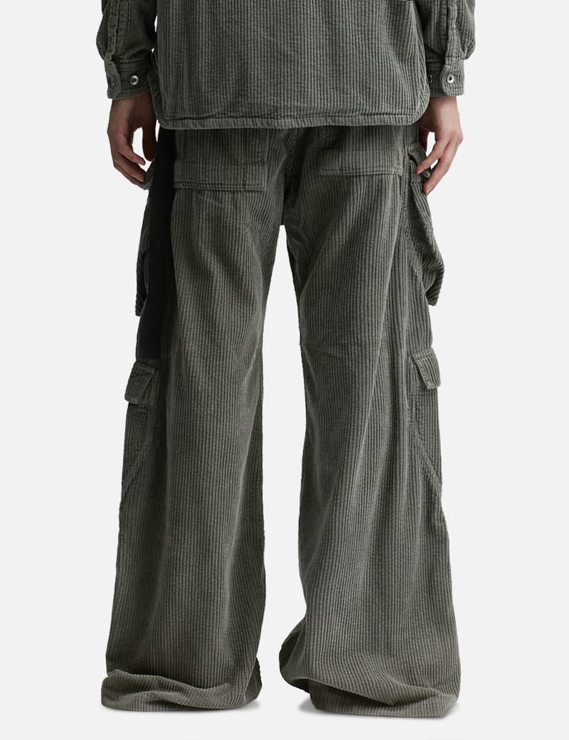 Rick Owens Drkshdw - Corduroy Double Cargo Jumbo Belas Pants | HBX