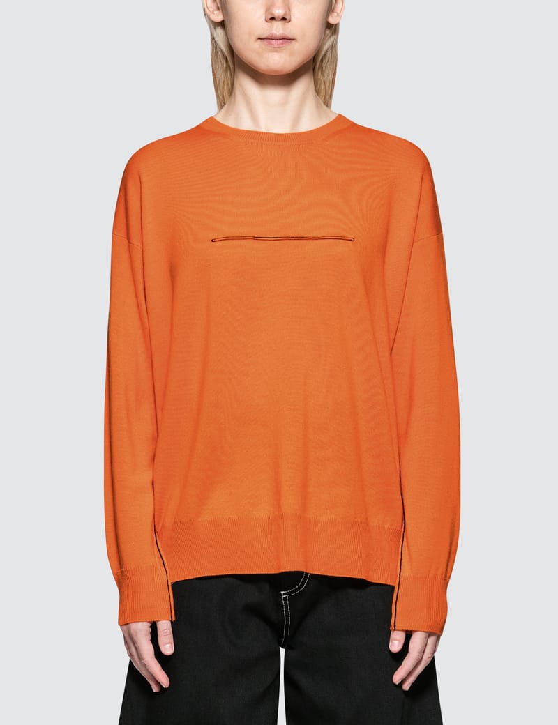 MM6 Maison Margiela オレンジ長袖ニット