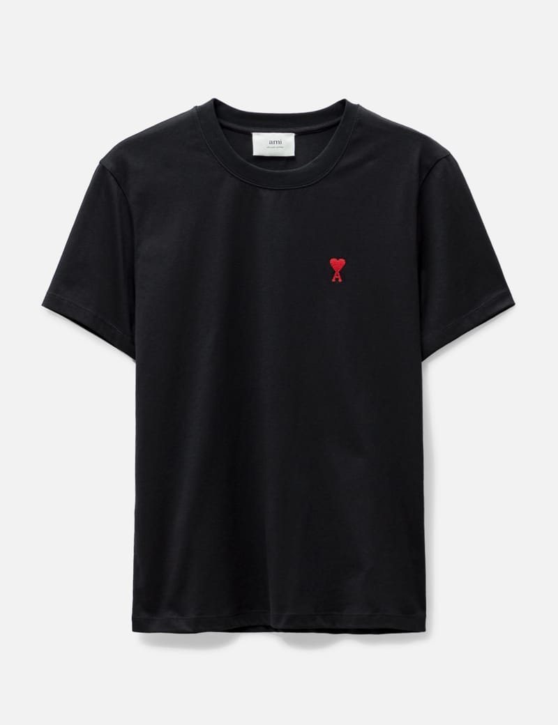 T-shirt AMI Paris Noir - Taille M - Neuf Avec étiquettes - 100% Coton Classique