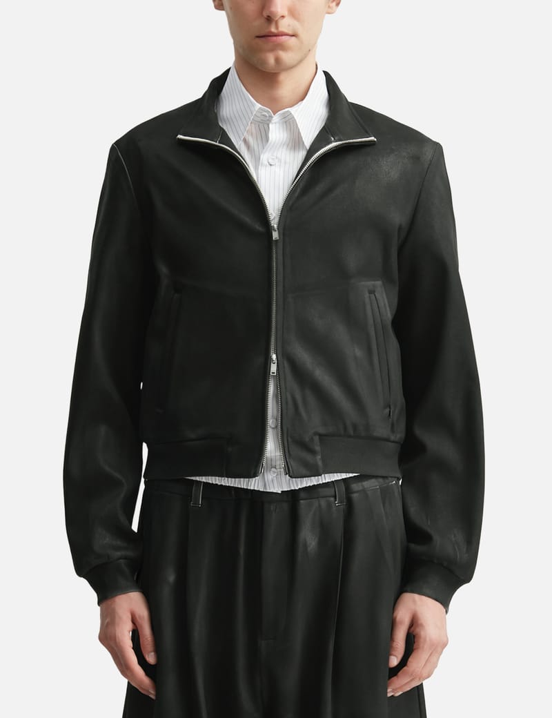 トップス TAAKK/ TRACK BLOUSON / BLK TAAKK Track Blouson - クロップド丈と上品な艶が際立つ、日本製