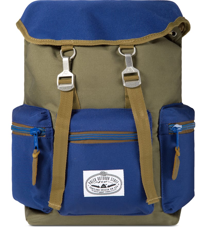 Poler Olive Navy Roamers Pack Backpack HBX Globally Curated