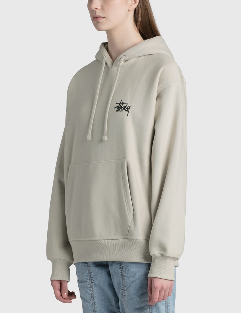 Stussy basic hoodie discount cement