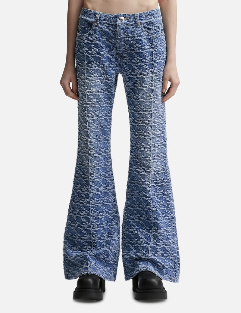Buy Andersson Bell Flower Lace Attached Bootcut Jeans in