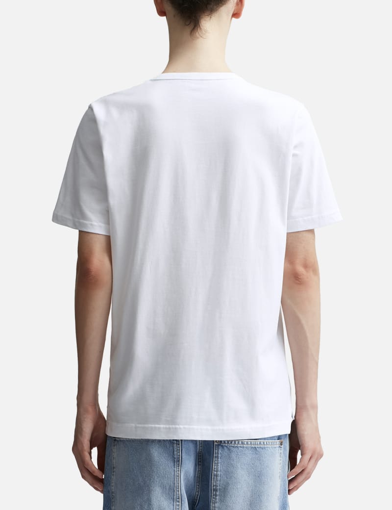 D.HYGEN Damage Patch Zip Open High Gauge Long Sleeve T-Shirt