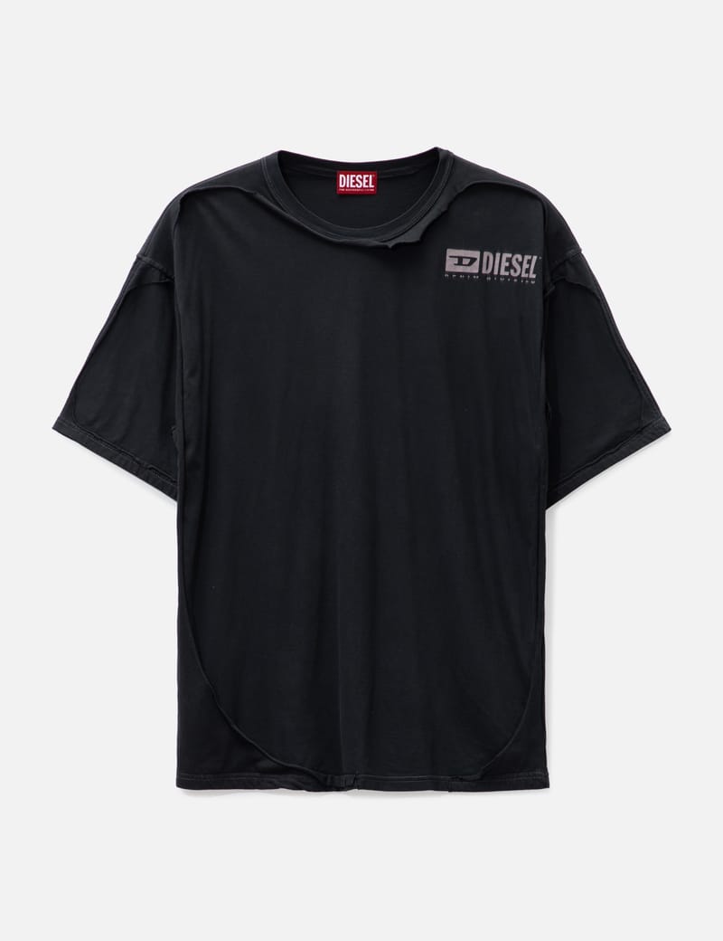 Diesel - T-shirt with destroyed peel-off effect | HBX - Globally Curated  Fashion and Lifestyle by Hypebeast