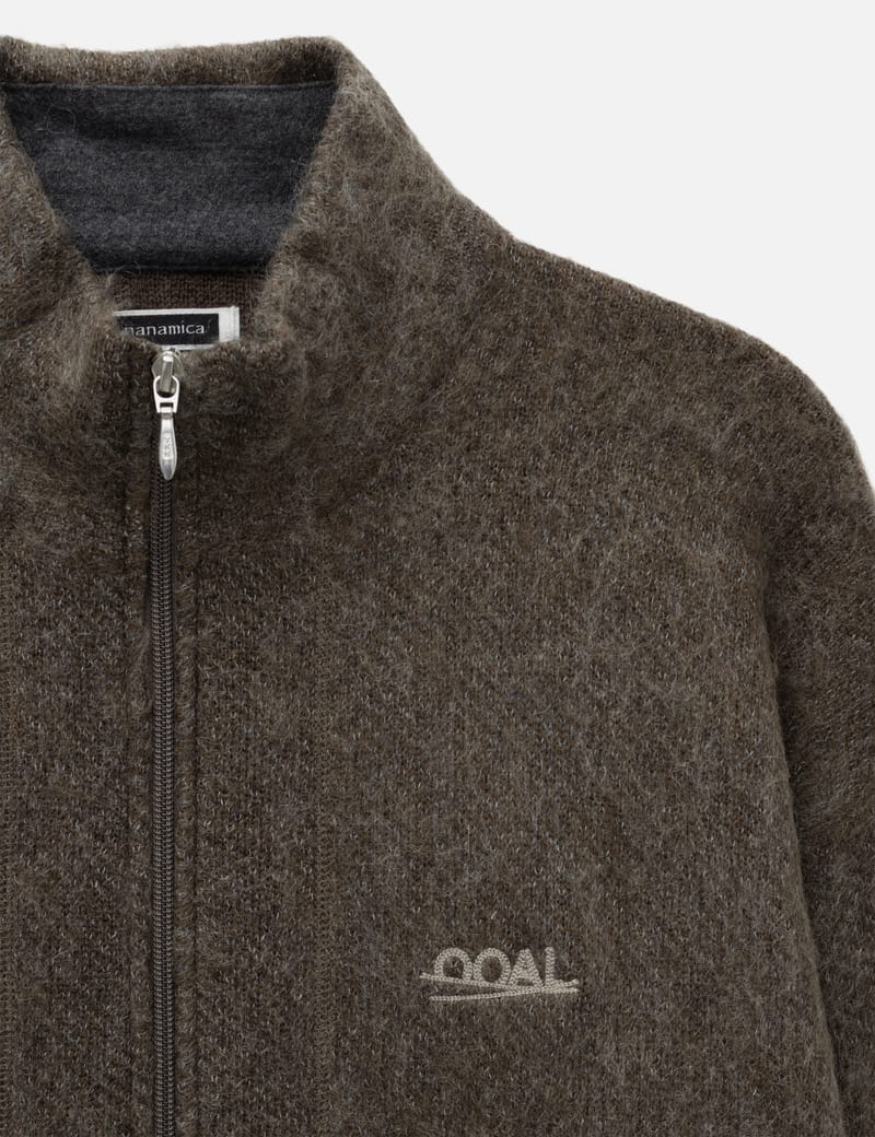 Nanamica OOAL Zip Up Mohair Jacket - Shop a textured oversized