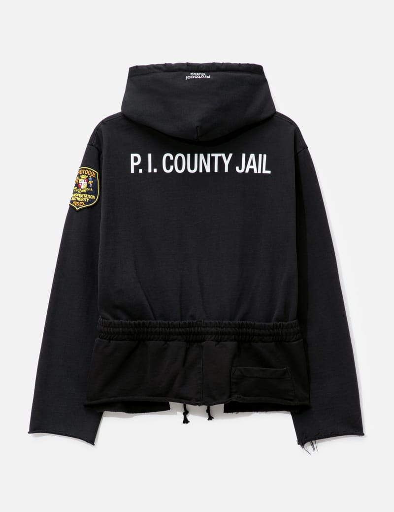 Protocol-Index Hybrid Sweat Pants Hoodie - ダメージ加工と多機能