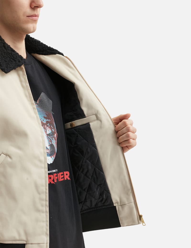 Wacko Maria Dickies / Work Jacket - Off-white faux-shearling work