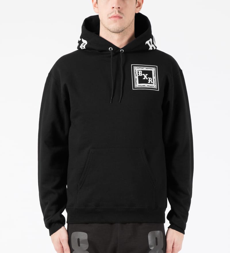 Born x Raised - Black BXR Flag Pullover Hoodie | HBX - Globally