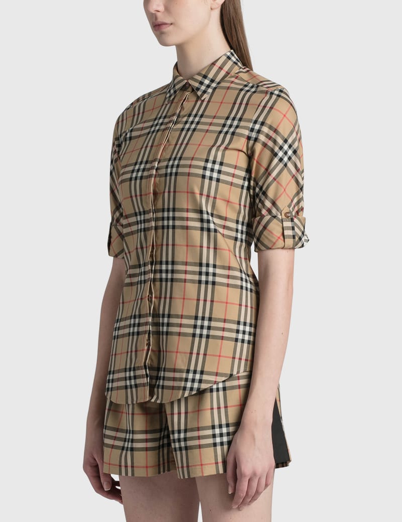 Burberry - Vintage Check Stretch Cotton Twill Shirt | HBX