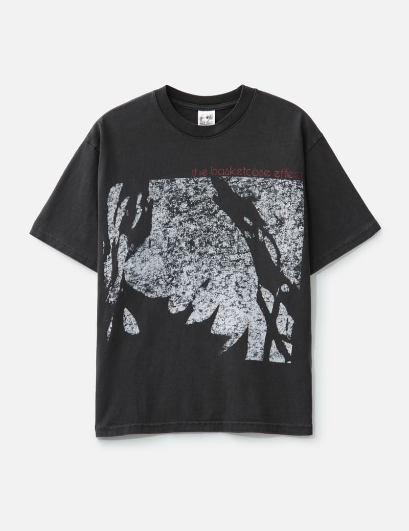 Basketcase Valentine T-Shirt - ヴィンテージブラックのリブネックT