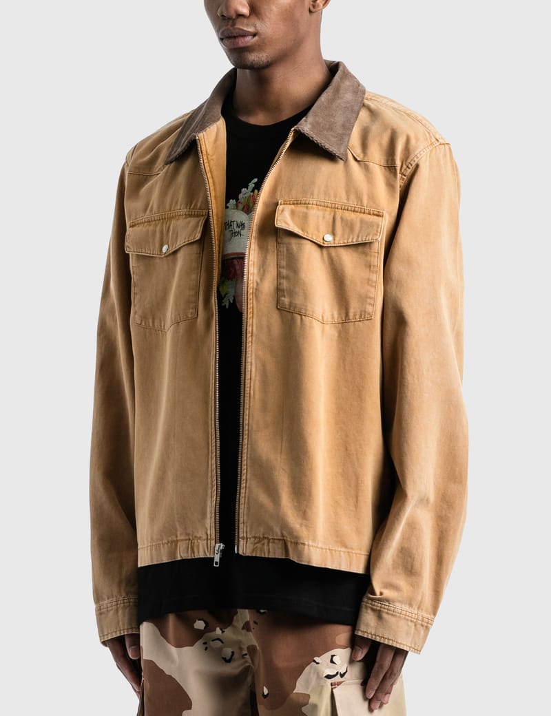 Stüssy - Washed Canvas Work Shirt | HBX - Globally Curated Fashion