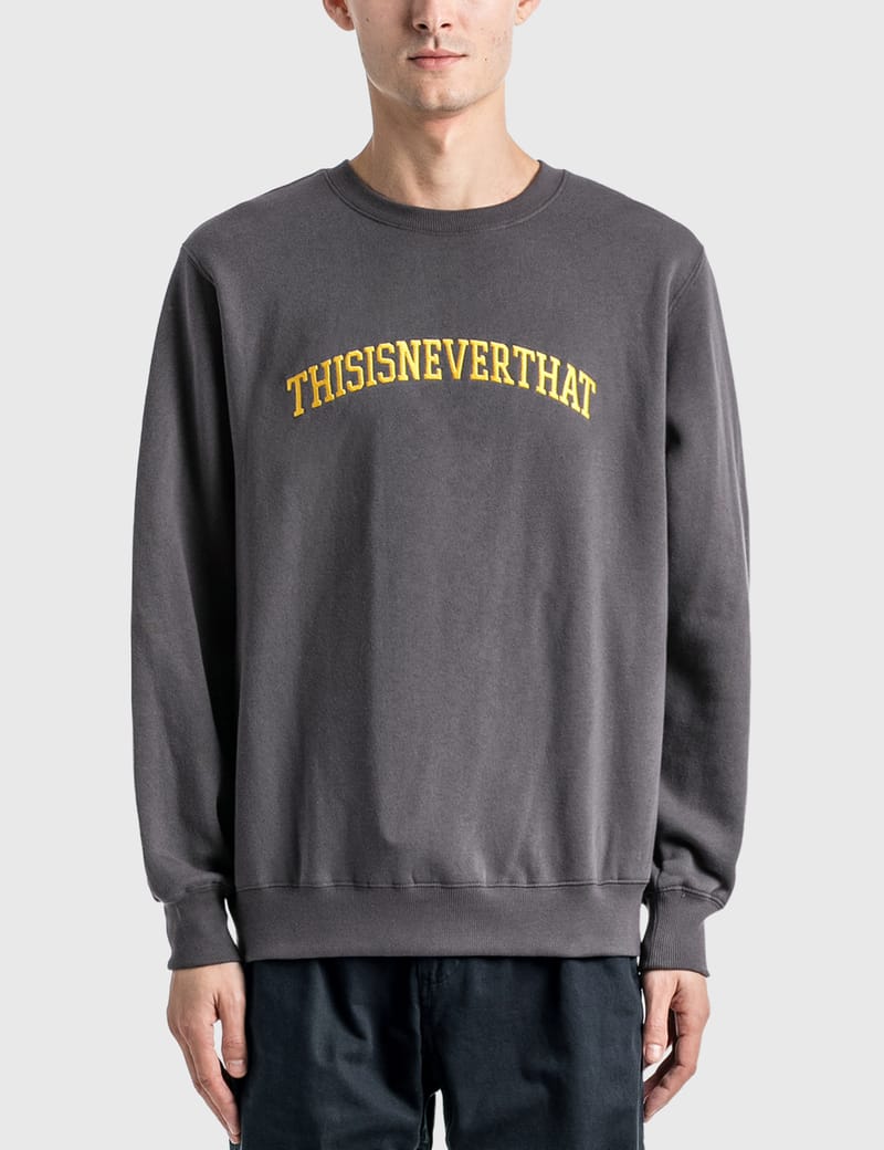 thisisneverthat® - Arch Logo Crewneck | HBX - Globally Curated