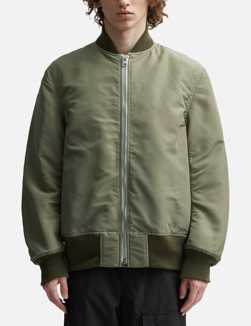 Nylon Twill Workwear Bomber Jacket