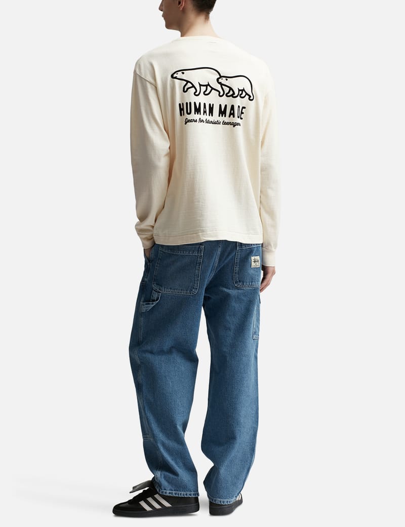 Human Made - Wool Blend Long Sleeve T-shirt | HBX - Globally ...