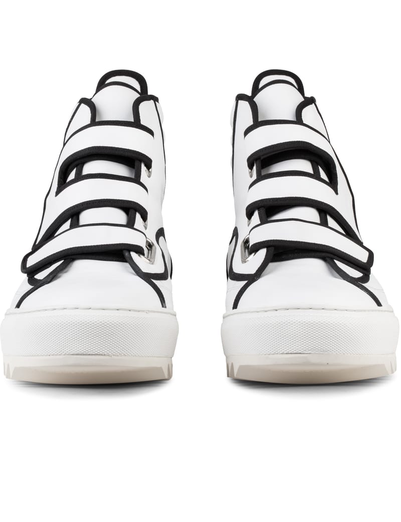 Raf Simons - High Top Strap Sneaker On Extreme Sole | HBX Raf Simons - High Top Strap Sneaker On Extreme Sole | HBX