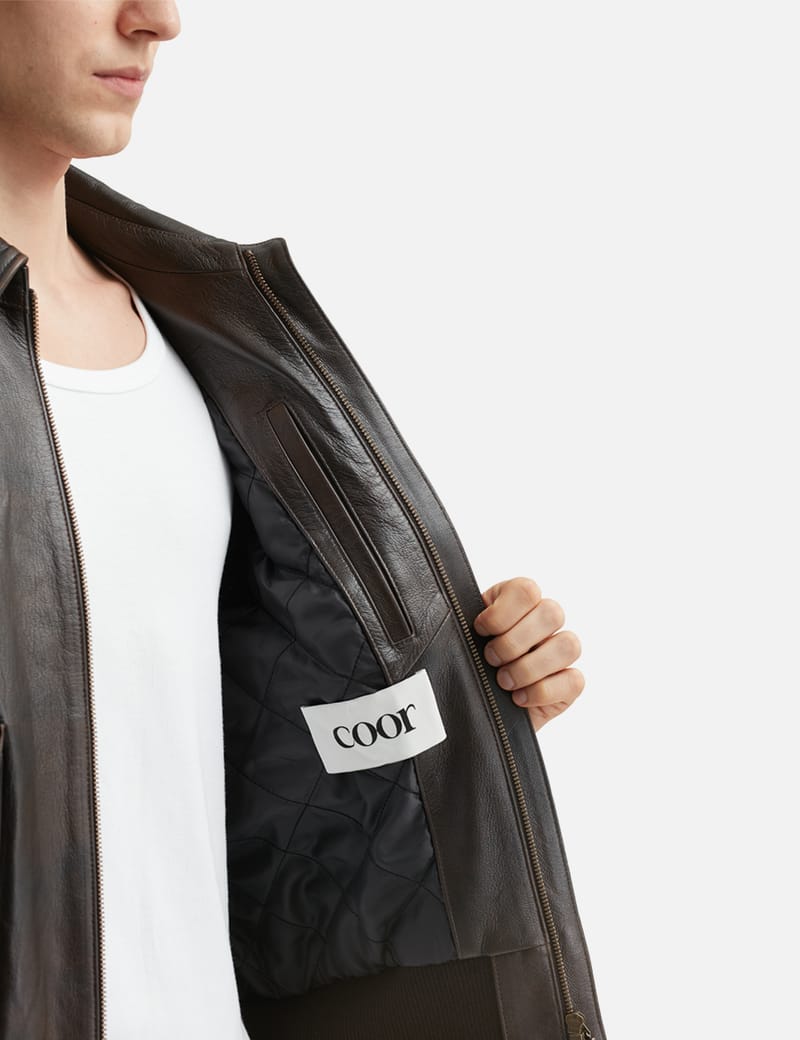 COOR - Vintage Cow Skin A-2 Leather Jacket | HBX