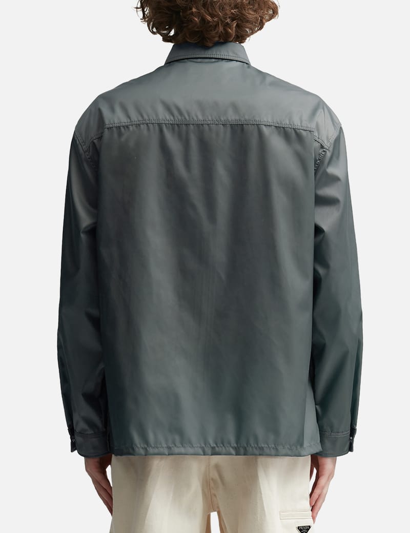 Prada - Re-Nylon トライアングルロゴ シャツジャケット | HBX ...