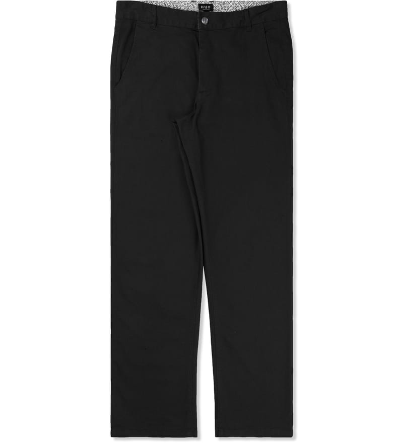 Huf - Black Fulton Chino Pants | HBX - HYPEBEAST 為您搜羅全球潮流時尚品牌