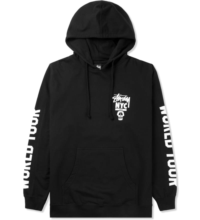 Stüssy - Black NYC Skull Tour Hoodie | HBX - Globally Curated