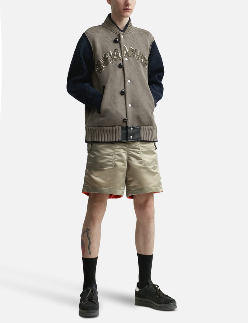 sacai Eric Haze Embroidery knit Blouson-