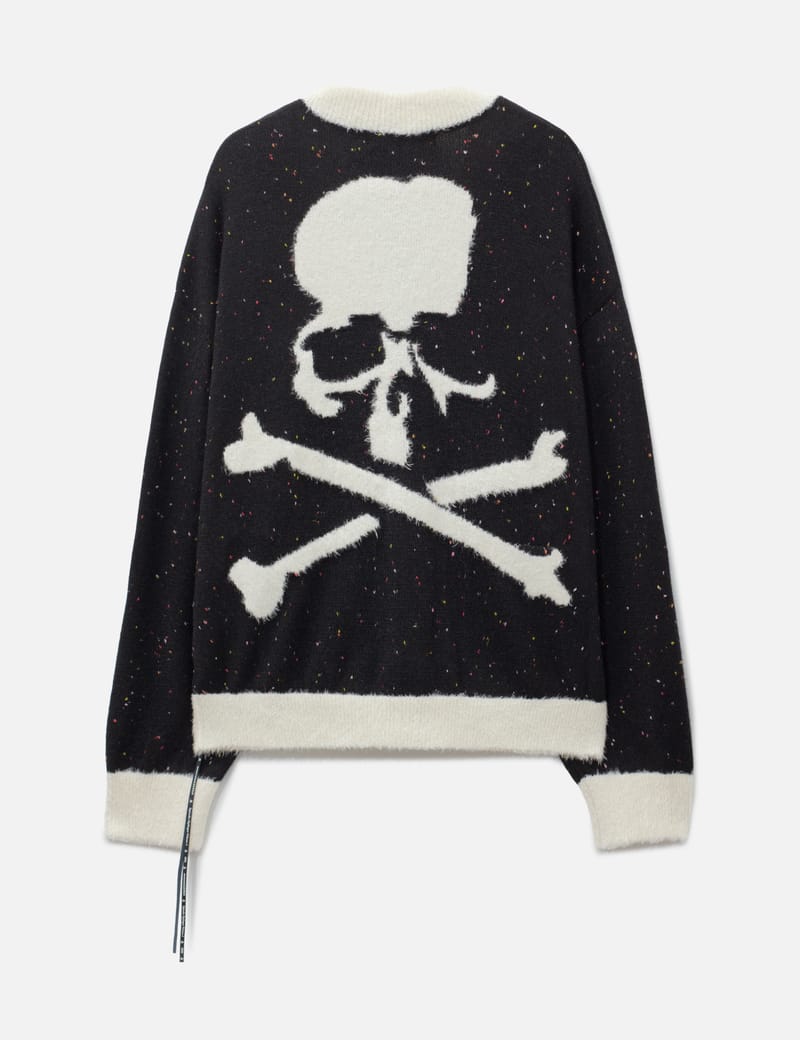 Mastermind Japan Cashmere Tweed Cardigan Oversized - Black
