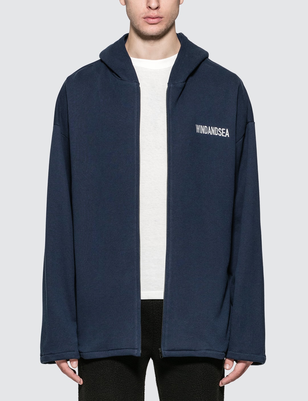 Wind And Sea - Sea Big Zip Hoodie | HBX - Globally Curated Fashion and Lifestyle by Hypebeast