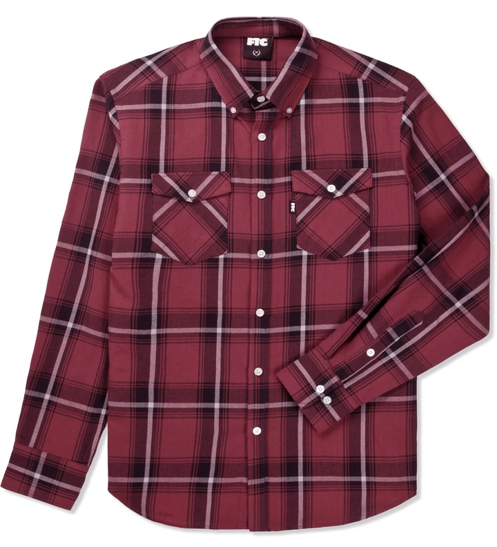 FTC - Red Ombre Plaid Nel B.D Shirt | HBX - Globally Curated