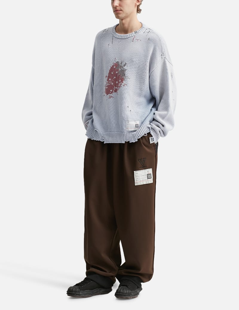 Maison Mihara Yasuhiro Strawberry Jacquard Knit Sweater - ダメージ