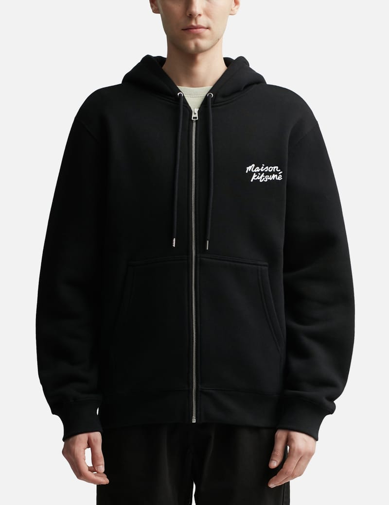 【MAISON KITSUNE】 Handwriting Comfort Zipper Hood Zip-Up MAISON KITSUNE HANDWRITING COMFORT ZIPPED HOODIE | Maison