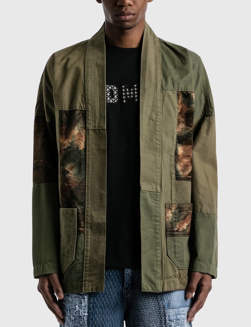 FDMTL - Rinse Patchwork Haori Jacket | HBX