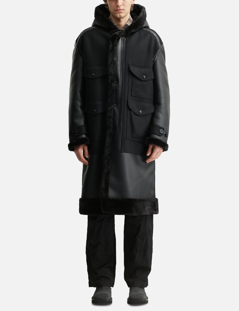 ジャケット・アウター JUNYA WATANABE MAN FILSON FAKEFUR COAT Junya Watanabe Man Junya Watanabe Man x Filson Faux Shearling