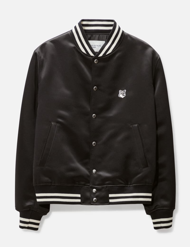 Maison Kitsuné - SATIN TEDDY JACKET | HBX - Globally Curated