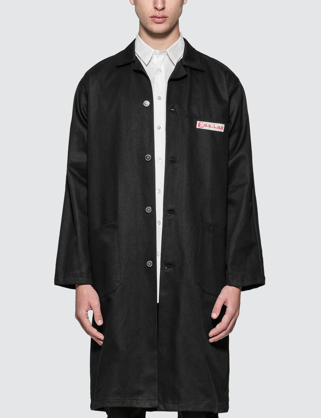 Raf Simons - Denim Lab Coat | HBX - Globally Curated Fashion and ...