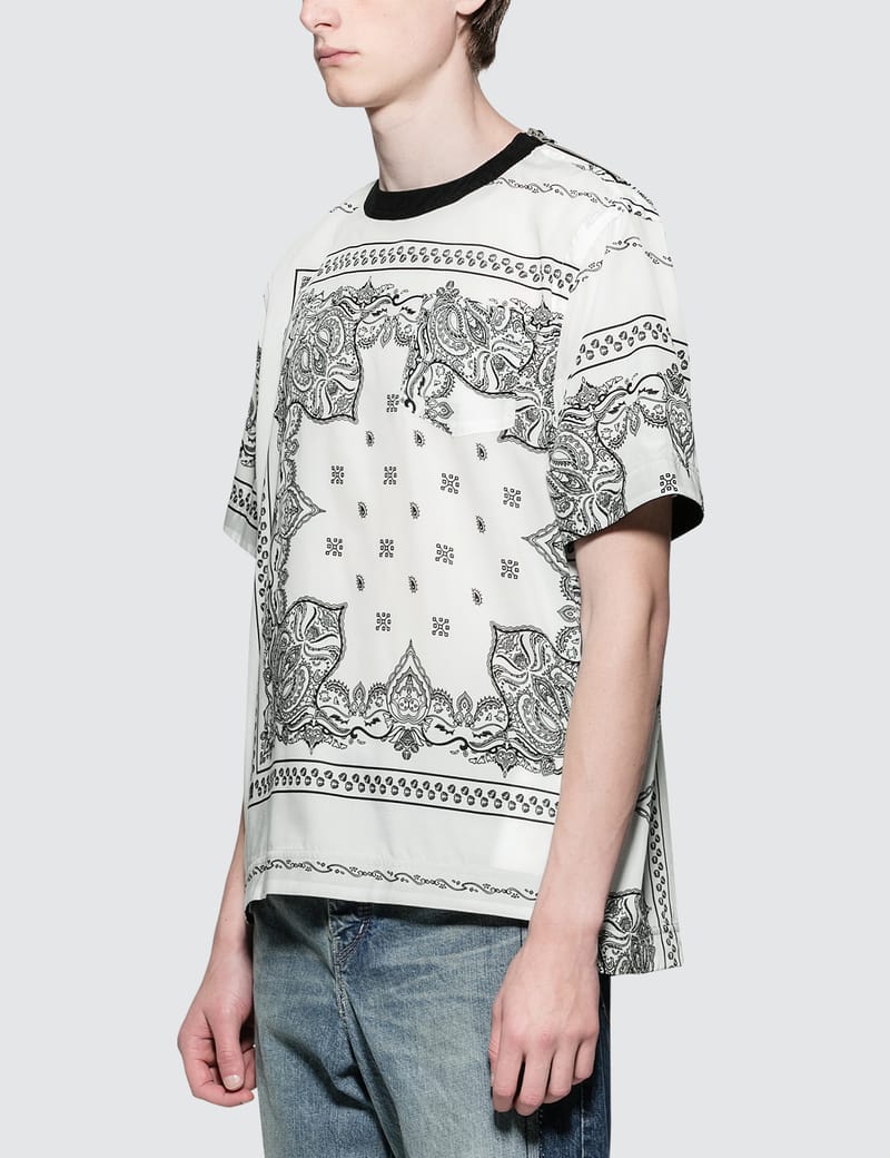 Sacai - Bandana Print S/S T-Shirt | HBX - Globally Curated Fashion