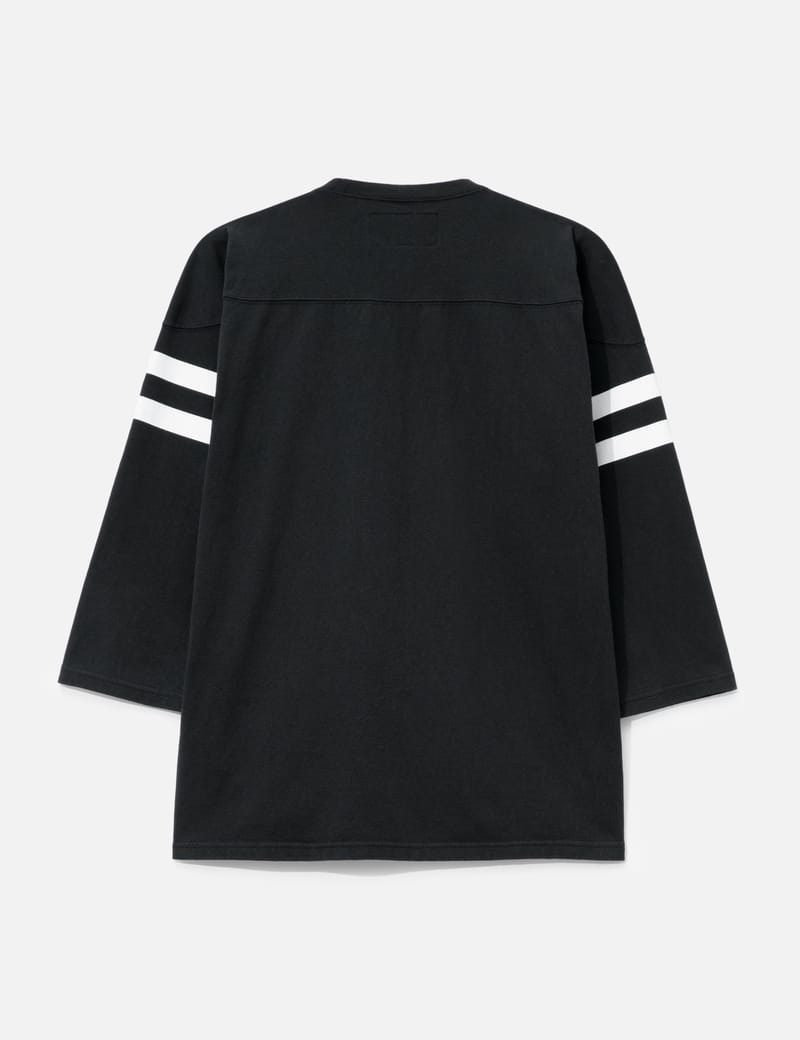 NEIGHBORHOOD Football Shirt LS - Long sleeve cotton tee with front