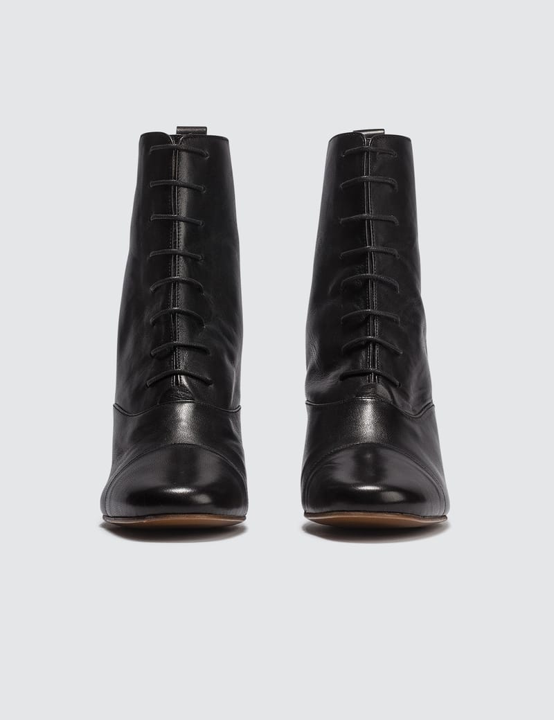 BY FAR Lada Leather Black Boots HBX Globally Curated Fashion