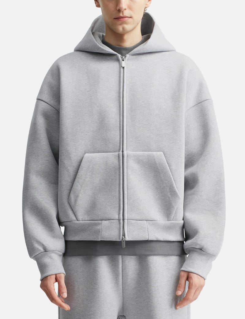 Seventh V2 Zipped Hoodie - Heavyweight 610 GSM cotton-blend with