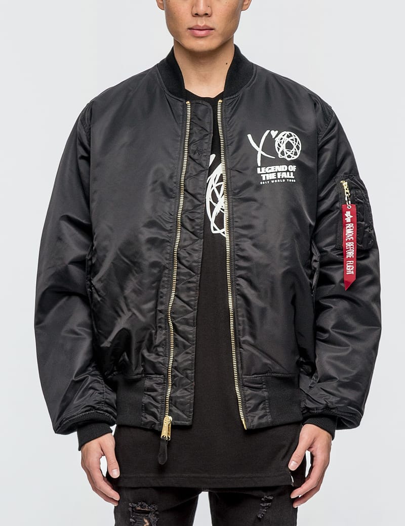 The Weeknd x Futura XO - Collab Cross Bomber | HBX - HYPEBEAST 為