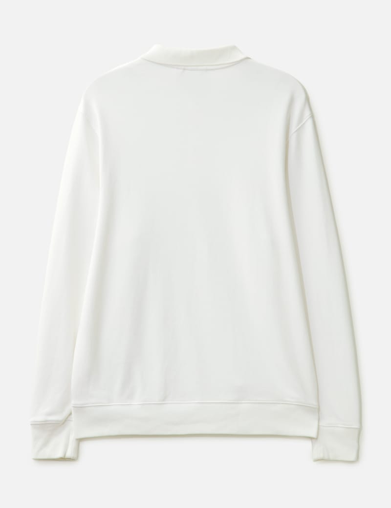Supreme Lacoste Long Sleeve Polo - White, good condition, minor