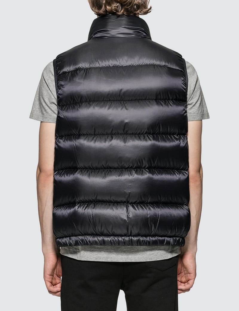 Moncler - Gilet with Moncler Stripe Front Detail | HBX
