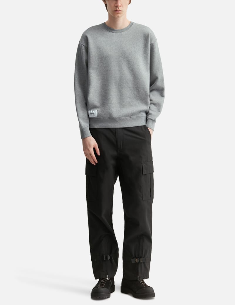 WTAPS Sign-YD / Sweater / Cotton - Cotton crewneck sweater in Ash