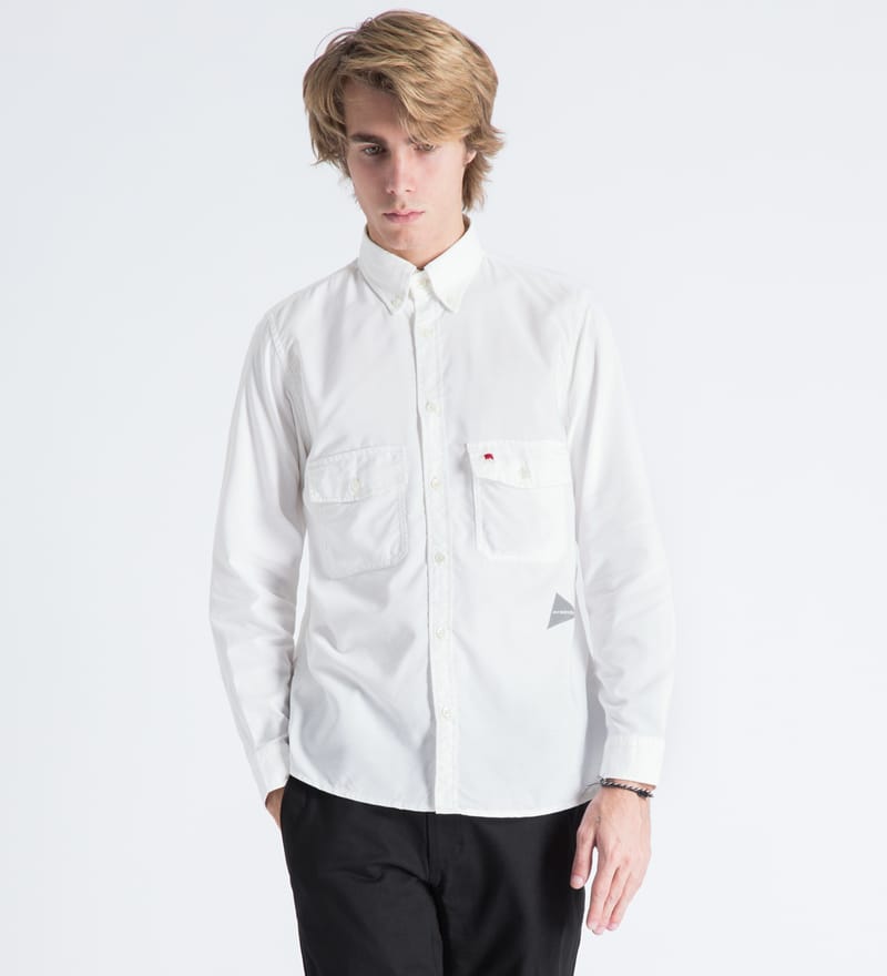 and wander - White Dry Ox Shirt | HBX - Globally Curated Fashion