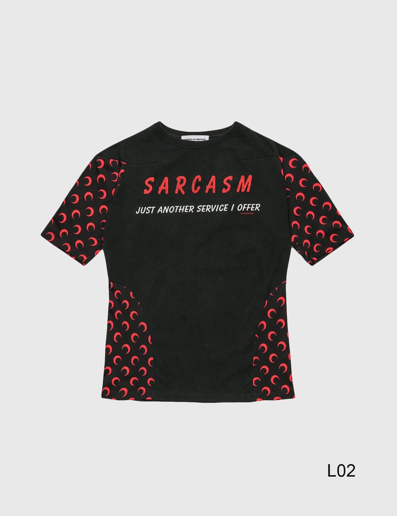 Marine Serre - Upcycled Moon Intervened T-shirt | HBX