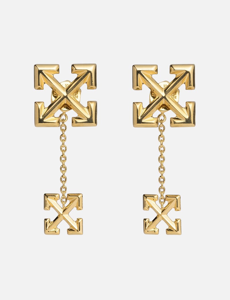 Off-White™ - DOUBLE ARROW EARRINGS GOLD NO COLOR