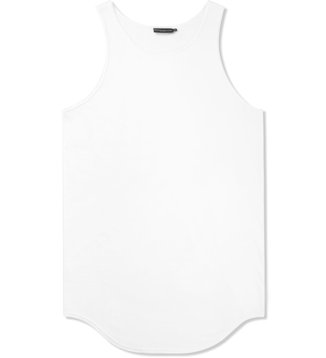 KNYEW White ELong Scoop Tank Top HBX HYPEBEAST 為您搜羅全球潮流時尚品牌