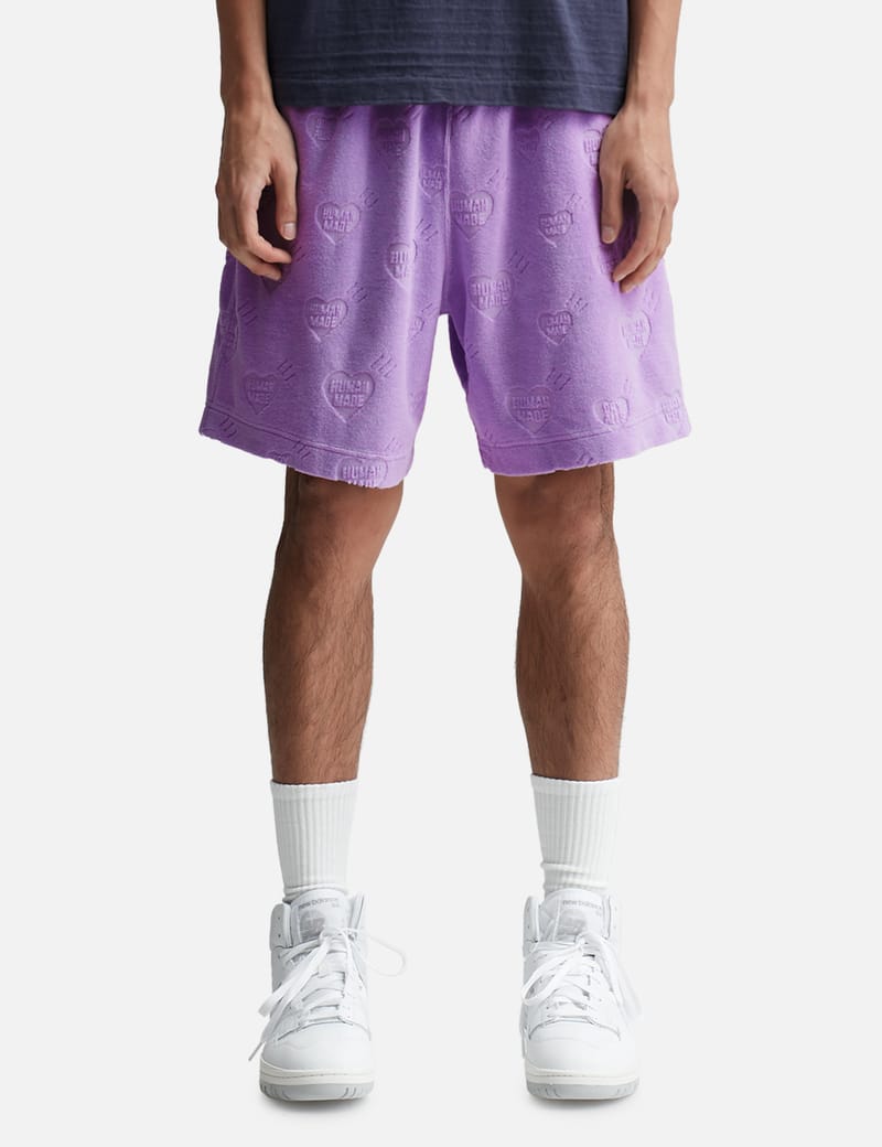 Human Made - HEART PILE SHORTS | HBX - Globally Curated Fashion