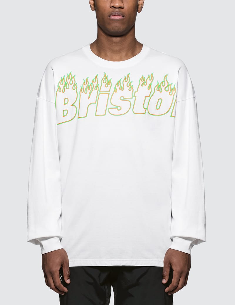 F.C. Real Bristol - Fire Bristol L/S Big T-Shirt | HBX